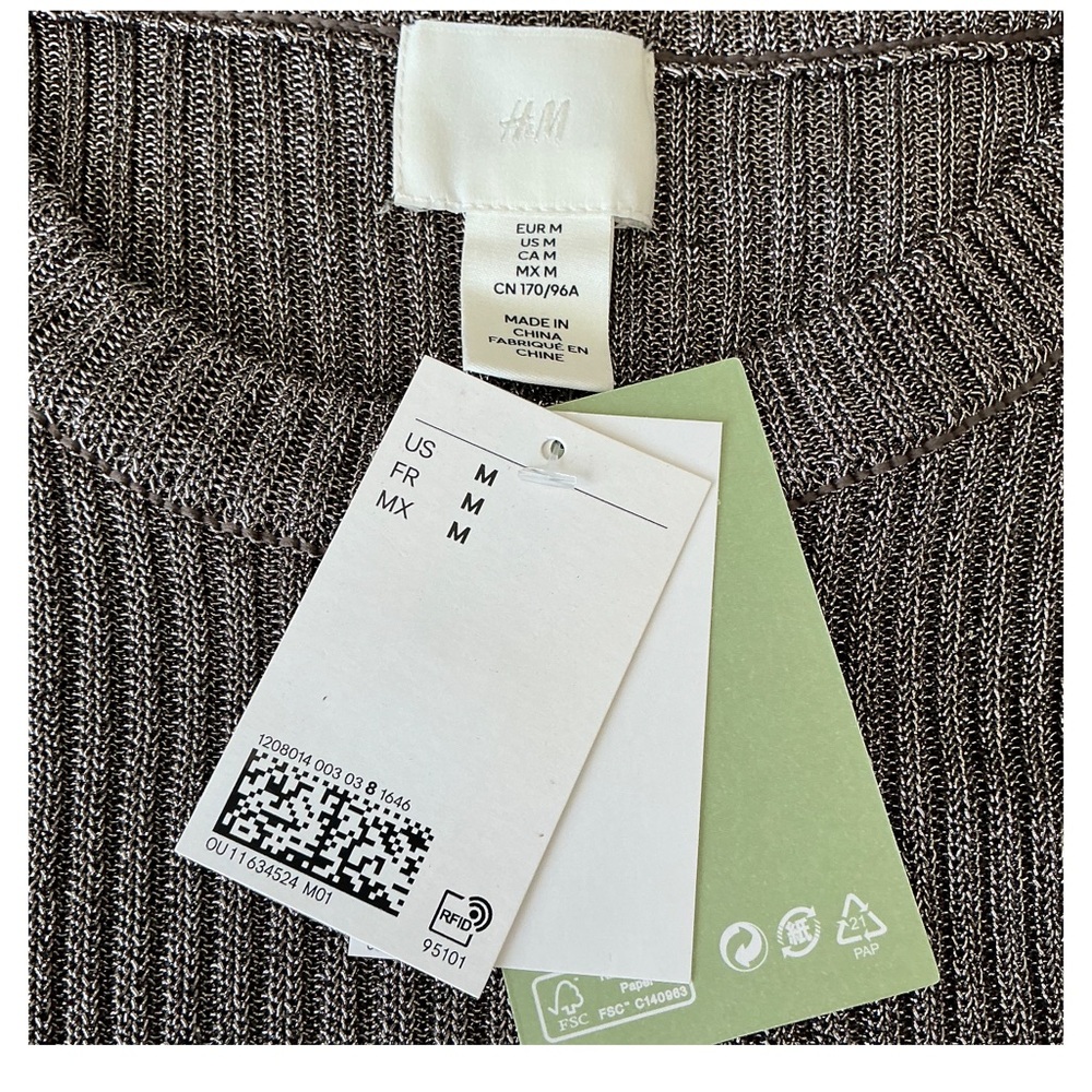 H&M Metallic Rib Knit Top - Picture 10 of 10